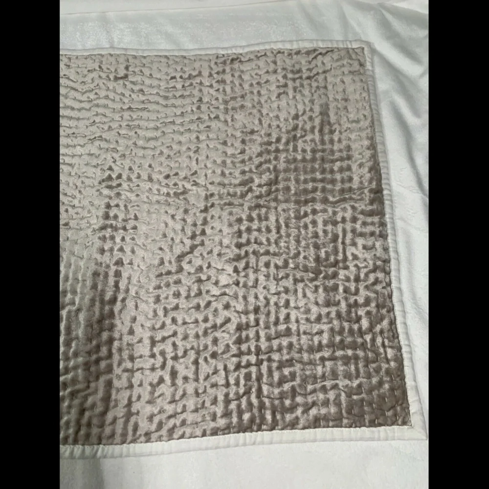 NEW Hotel‎ Collection Velvet Quilted (1 ) Standard Pillow Case Sham